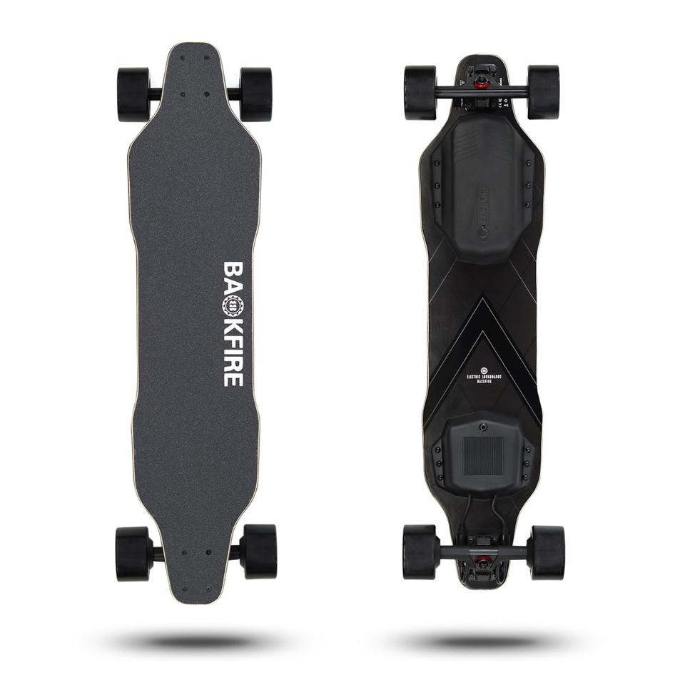 Backfire G2 Black Electric Skateboard on a white background