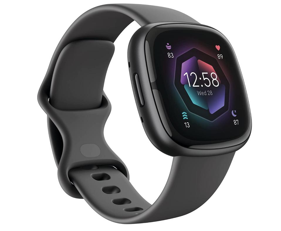 Fitbit Sense 2 on a white background. 