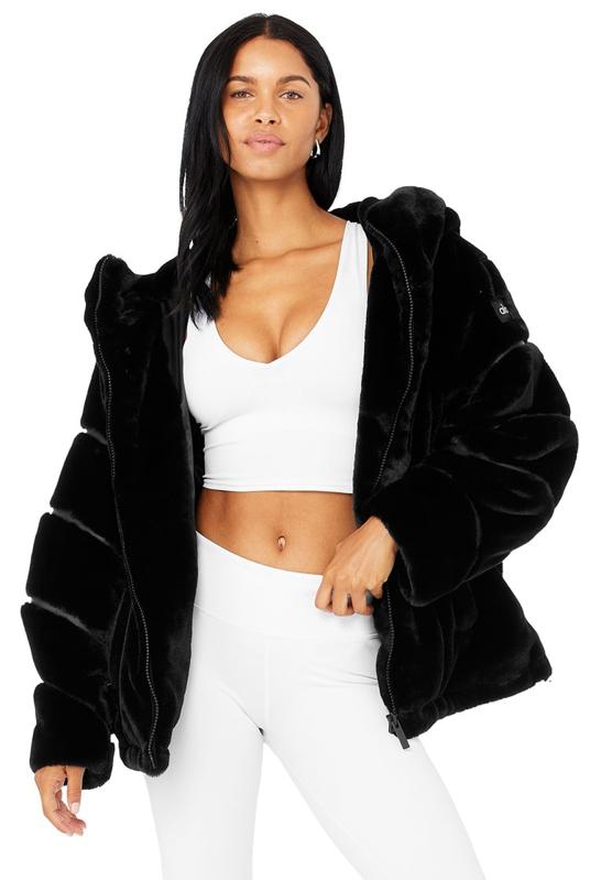 Women's Winter Jackets: Alo Yoga Knock Out Faux Fur Jacket