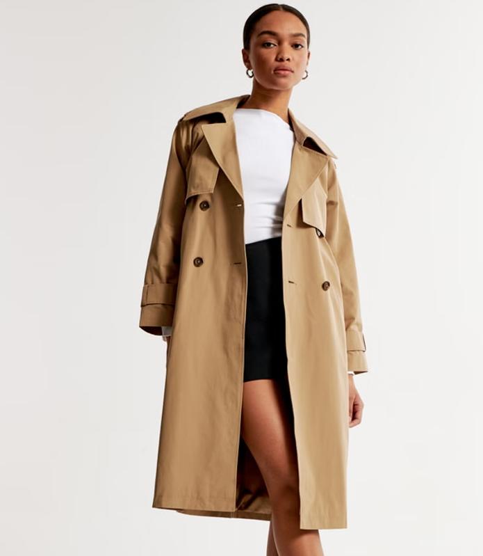 Abercrombie & Fitch Women's Elevated Trench Coat