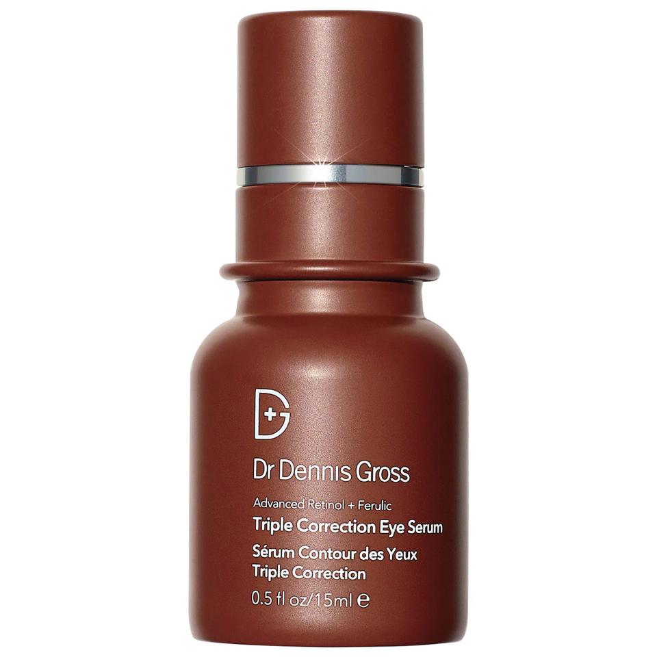 Dr. Dennis Gross Triple Correction Eye Serum on a white background.