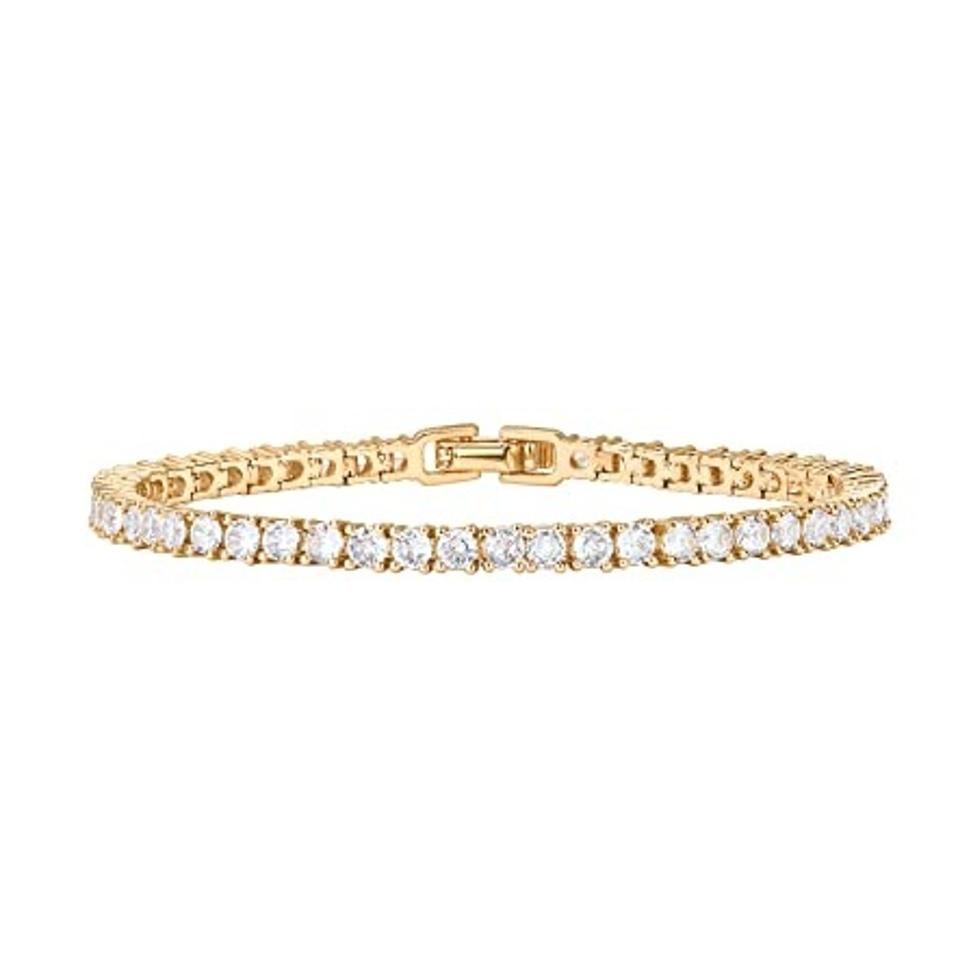 Pavoi 14K Gold Plated 3mm Cubic Zirconia Classic Tennis Bracelet