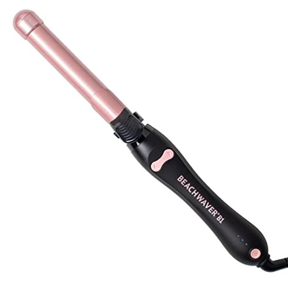 Beachwaver B1 Rotating Curling Iron on white background.