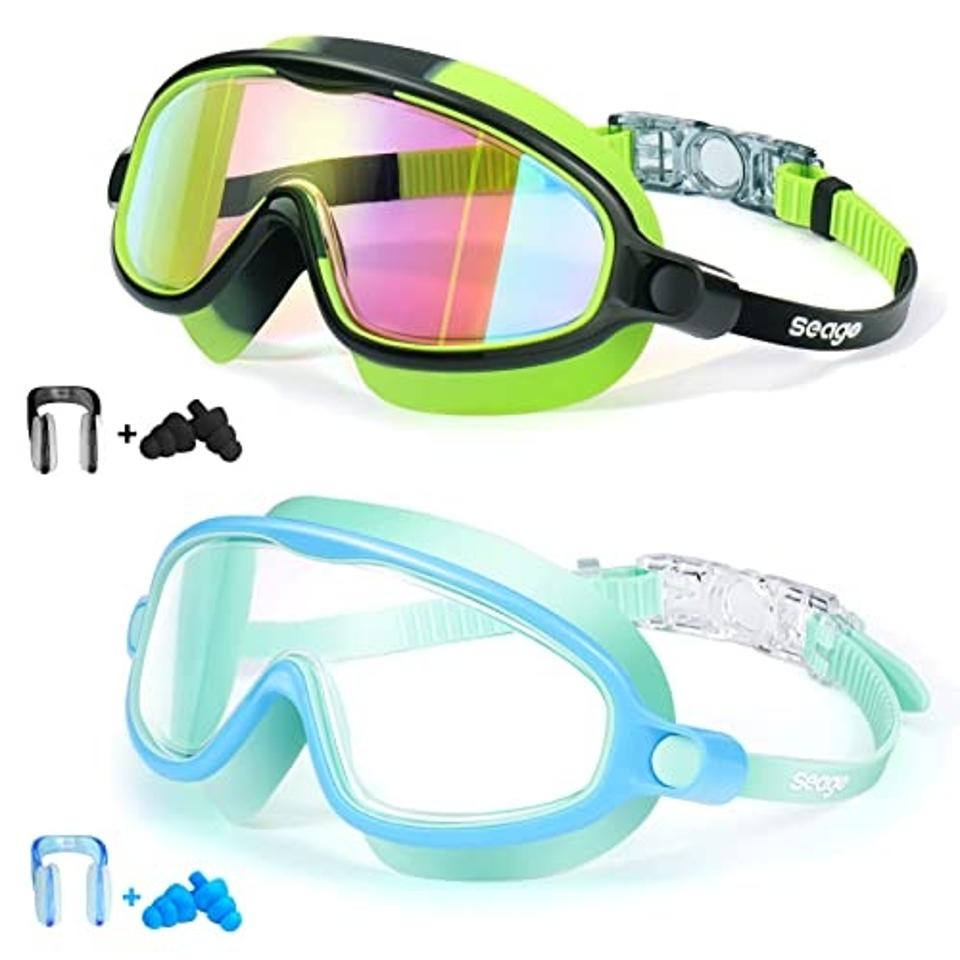 Seago Swim Goggles 2 Pack on a white background