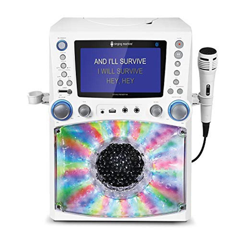 Singing Machine STVG785BTW on a white background