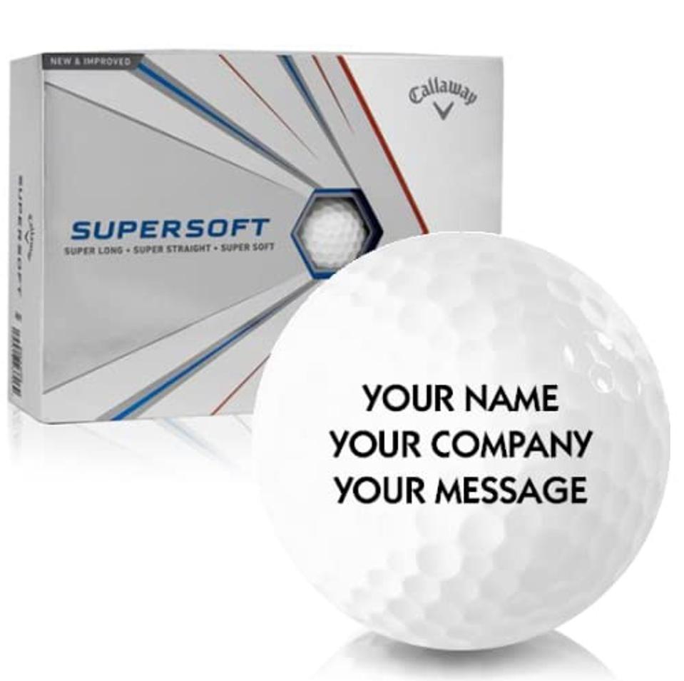 Callaway Supersoft Personalized Golf Balls