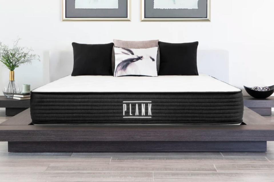 Plank Firm Mattress in decorated bedroom