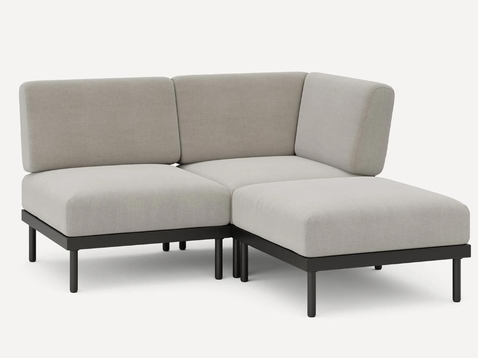 West Elm Portside Outdoor Sectional on a white background.