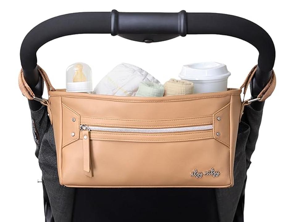 Itzy Ritzy Adjustable Stroller Organizer in Chai