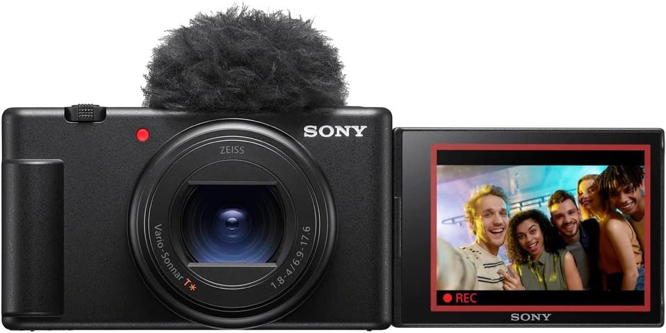 Sony ZV-1 II camera in black on a white background