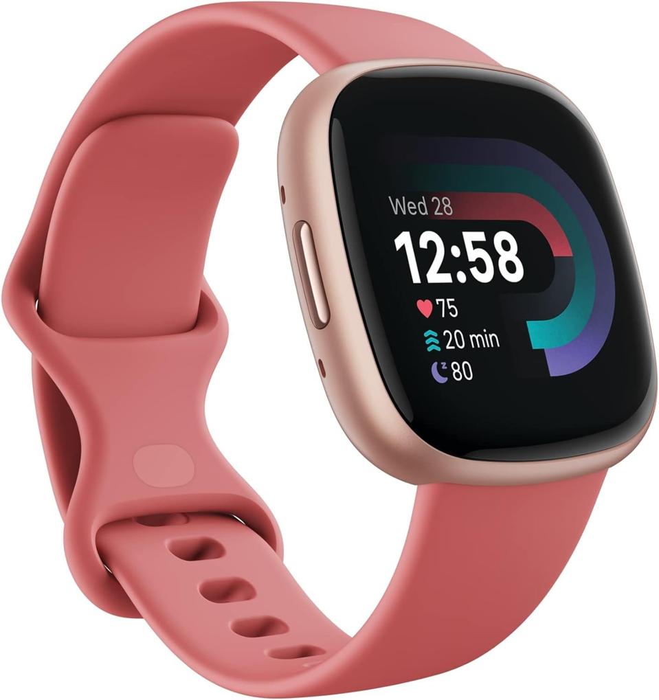 Fitbit Versa 4 on a white background