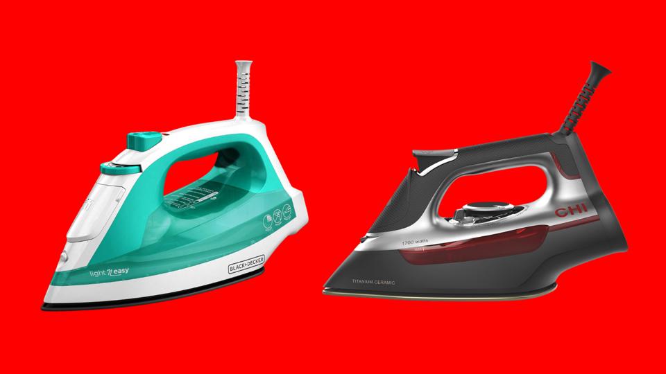 Two clothes irons from Chi and Black+Decker.