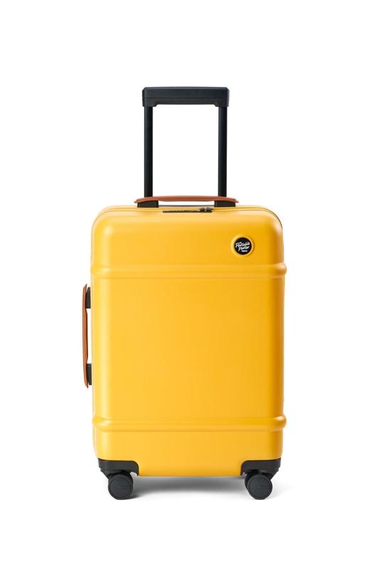 The Portable Porter Carry-On on a yellow background.