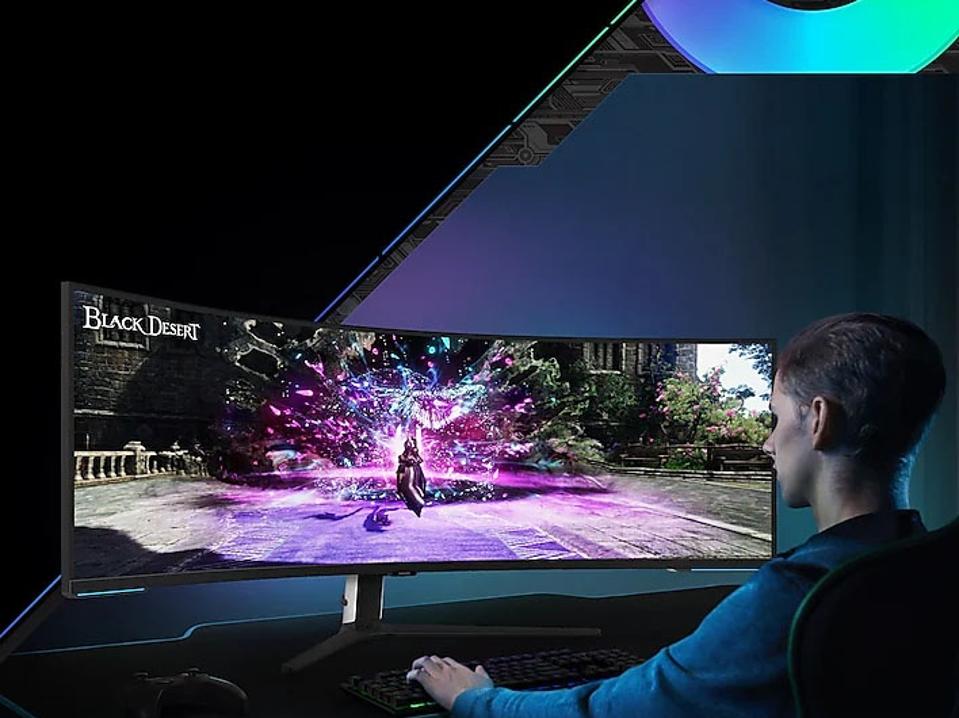 57-inch Odyssey Neo G9 Dual 4K UHD Quantum Mini-LED 240Hz 1ms HDR 1000 Curved Gaming Monitor