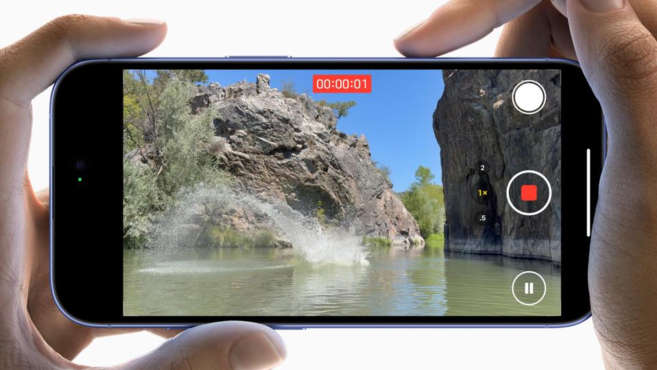 Camera Control button being used on the iPhone 16 Pro.