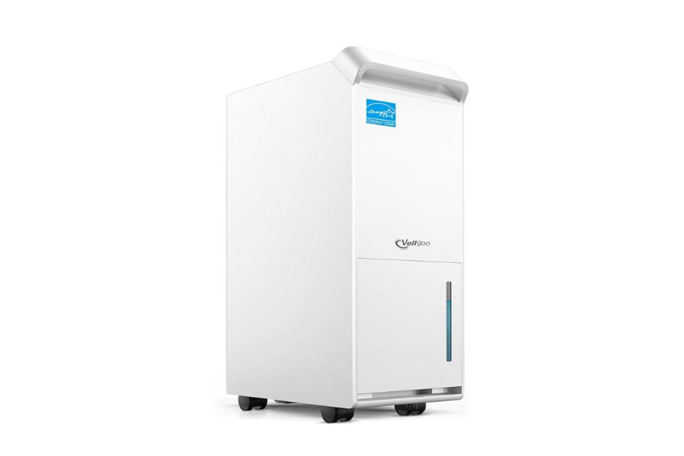 white vellgoo DryTank 4500 Energy Star Dehumidifier on white background