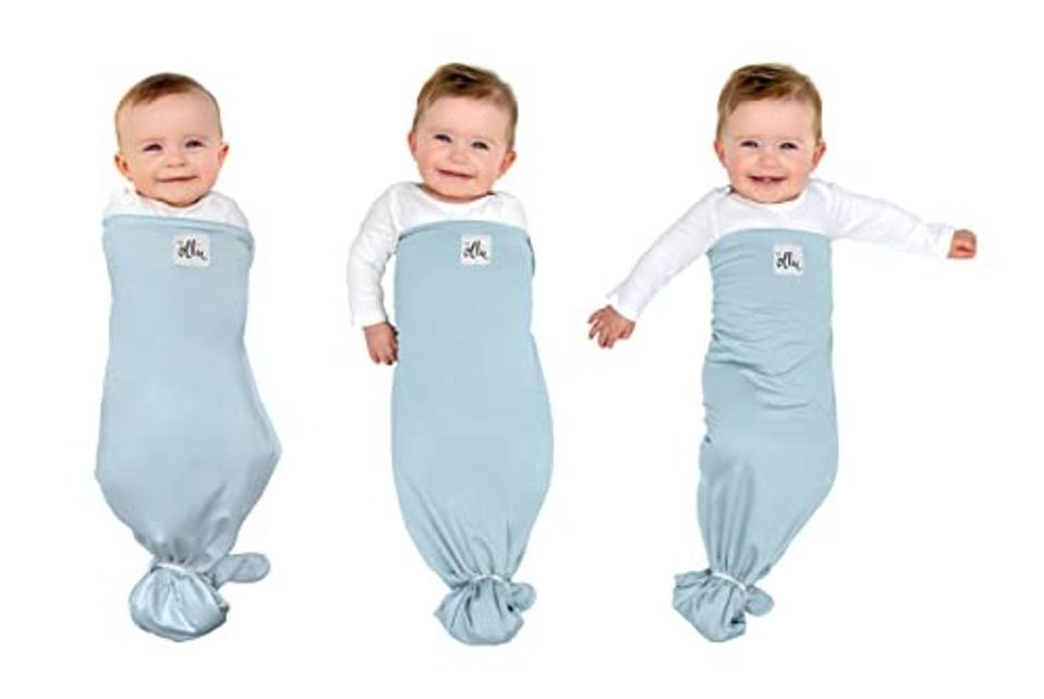 The Ollie Swaddle - Made from a Custom Designed Moisture-Wicking Material (Sky)