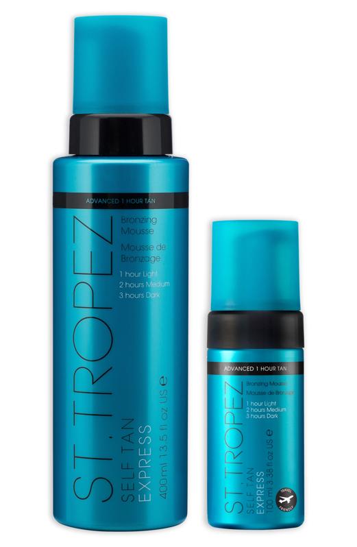 Product shot of St. Tropez Self Tan Express Bronzing Mousse Set