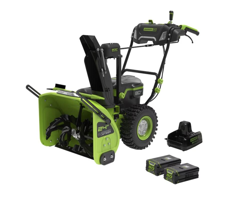 Greenworks Pro Two-stage Self-Propelled Cordless Electric Snow Blower