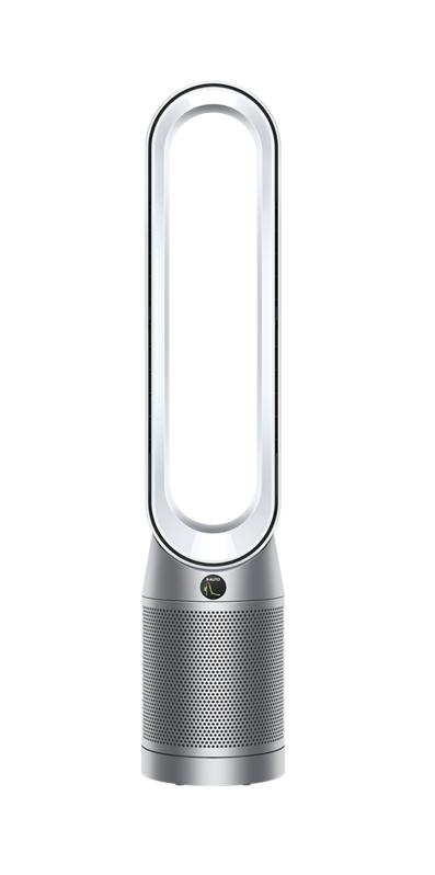 Dyson TP07 Purifying Fan, White and silver on white background