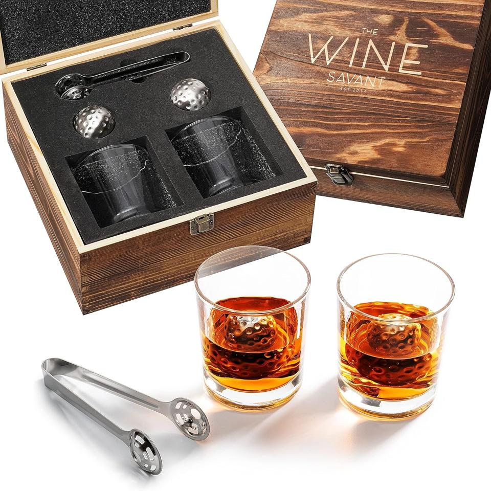 The Wine Savant Luxurious Bar Gift Set on white background