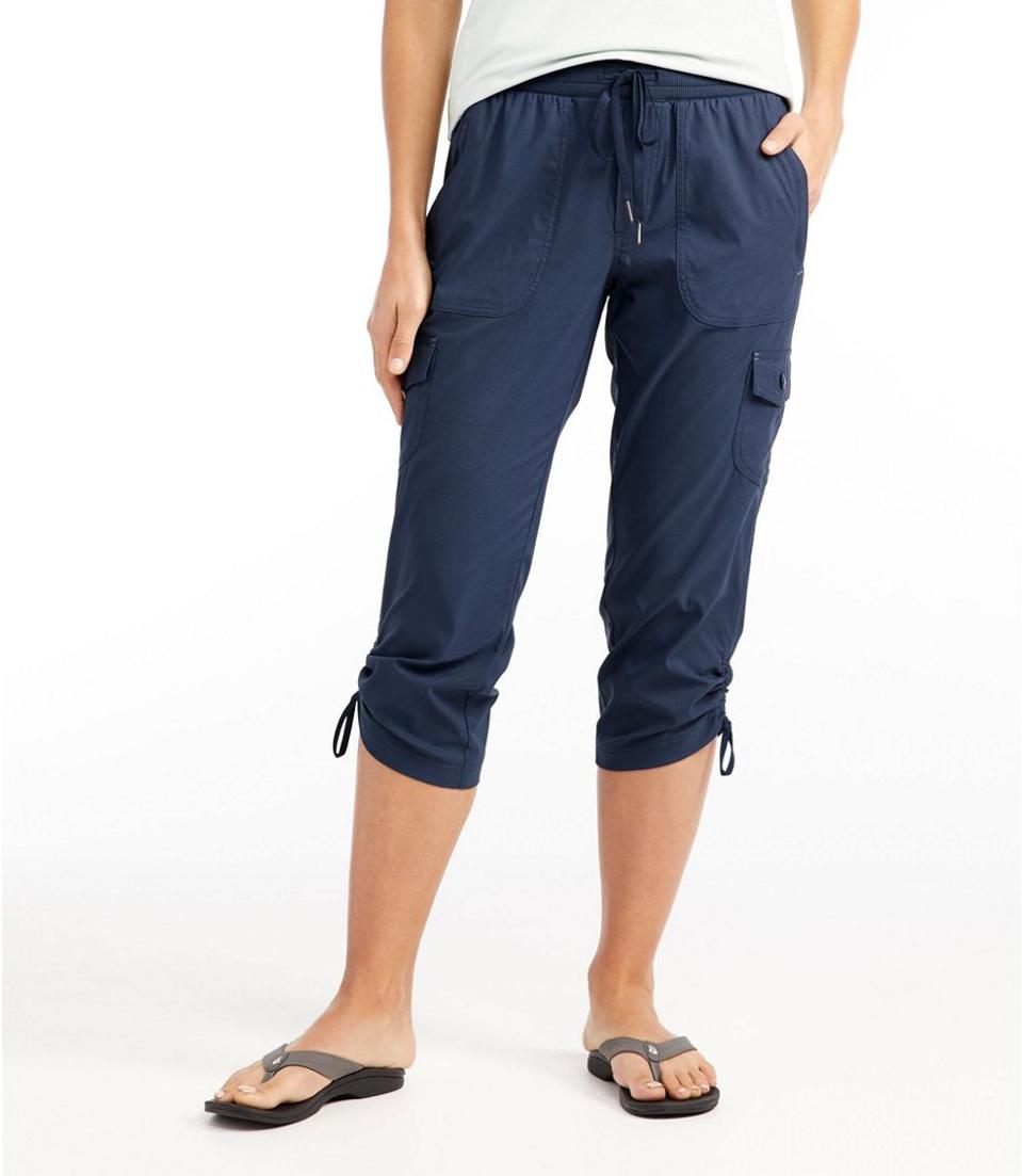 L.L.Bean Women's Vista Camp Pants, Cropped on model