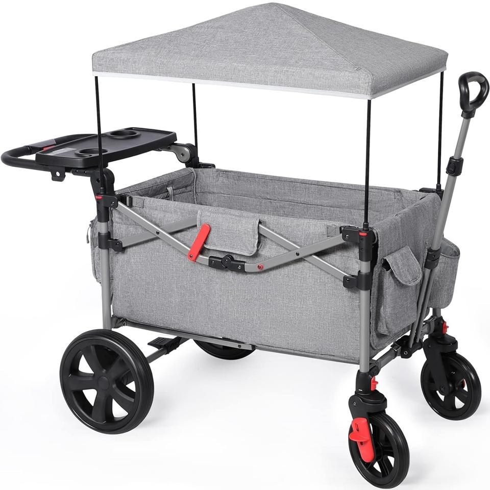 EVER ADVANCED 2-1 Kids Stroller Wagon on a white background