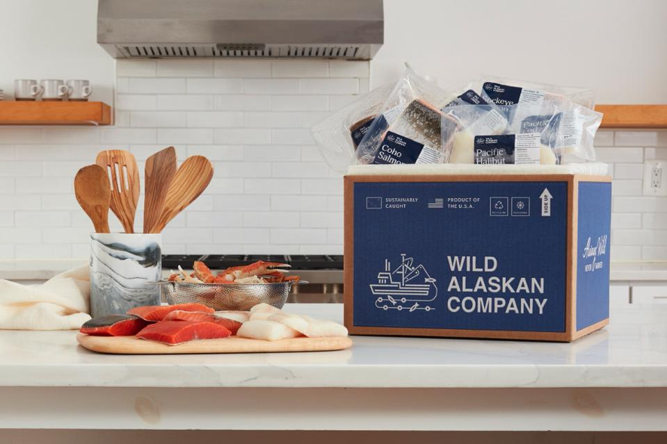 Wild Alaskan Company Wild Combo Box on kitchen counter