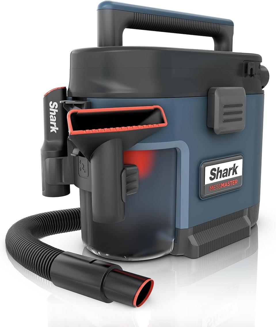 Shark MessMaster 1-Gallon Portable Wet Dry Vacuum on a white background.