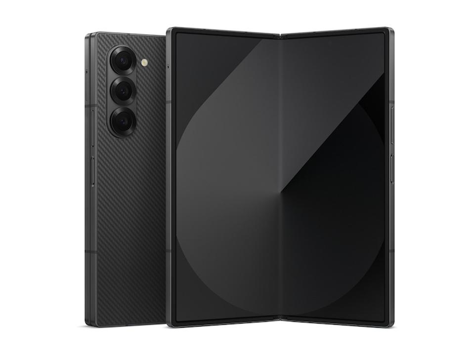 The Samsung Galaxy Z Fold 6 in Black