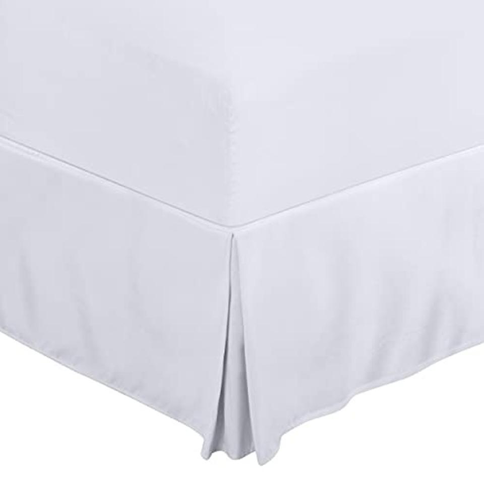 Utopia Bedding Bed Skirt in white 