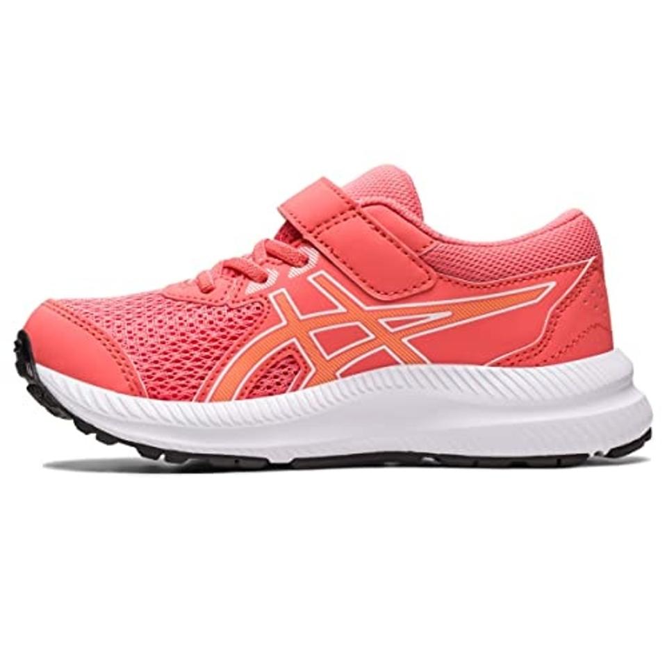 ASICS Kid's Contend 8 Pre-School Running Shoes, 1, Papaya/Summer Dune