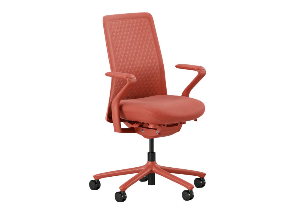 best office chairs Branch Verve Chair in coral most comfortable forbes vetted image