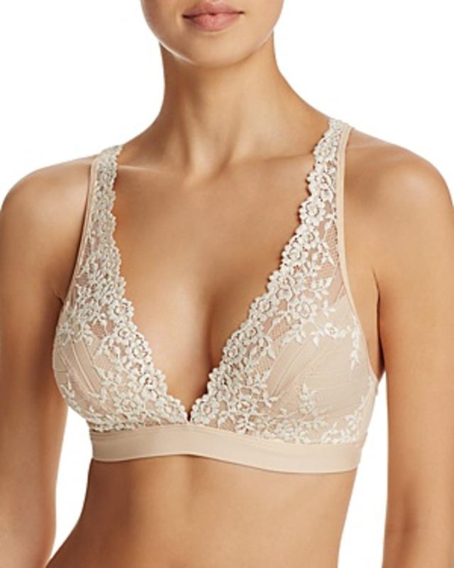 Wacoal Embrace Lace Convertible Plunge Soft Cup Wireless Bra