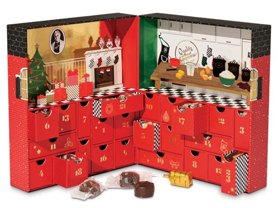 See's Candies 2024 Advent Calendar on white background