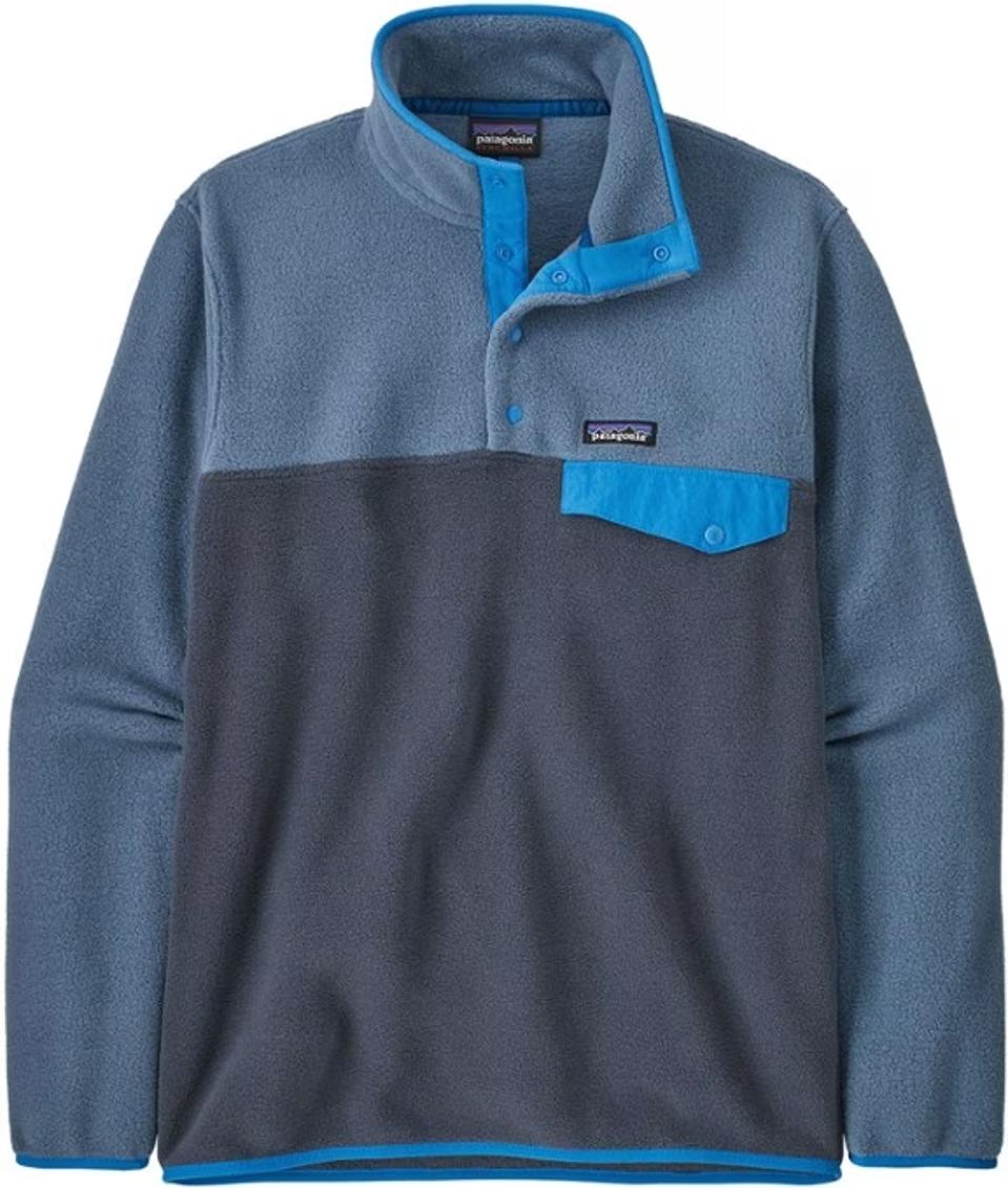 Patagonia Lightweight Synchilla Fleece Pullover (Men's) in smolder blue