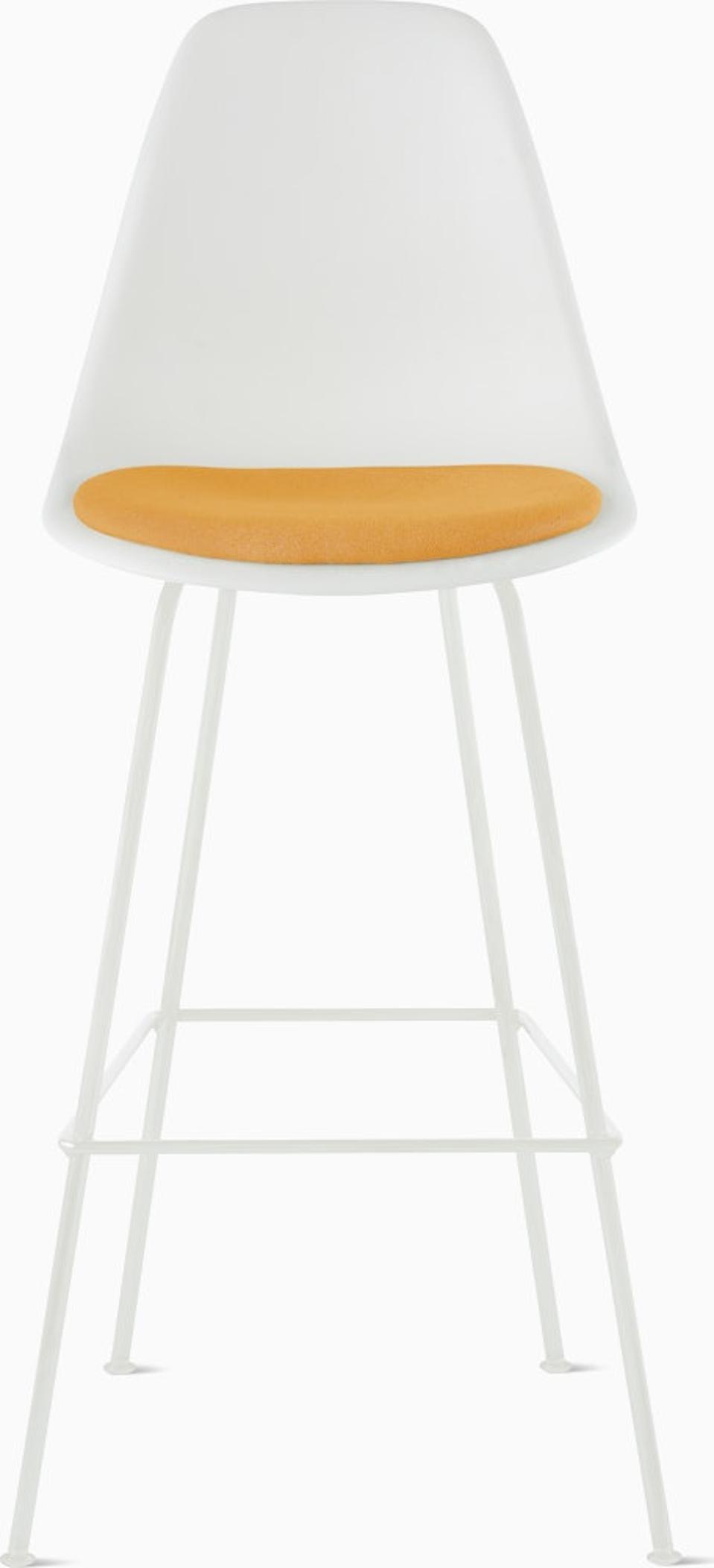 Herman Miller Eames Molded Plastic Stool With Seat Pad