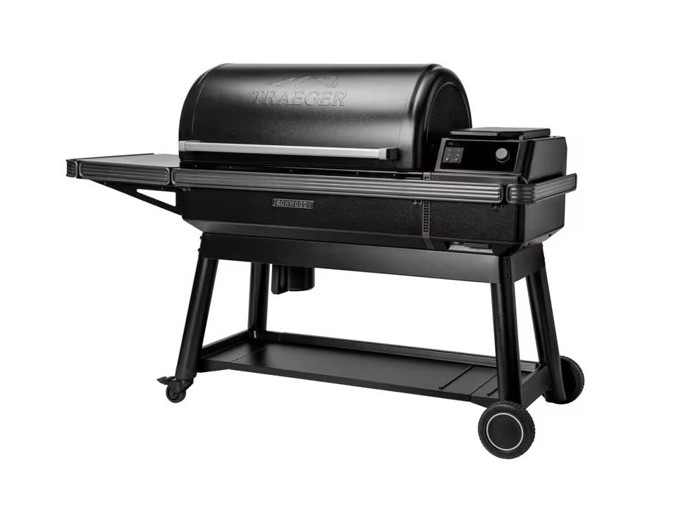 Traeger Ironwood XL Wi-Fi Pellet Grill And Smoker on a white background.