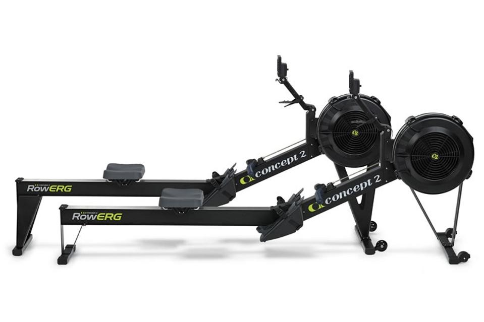 Concept2 Rowing Machine in black on a white background