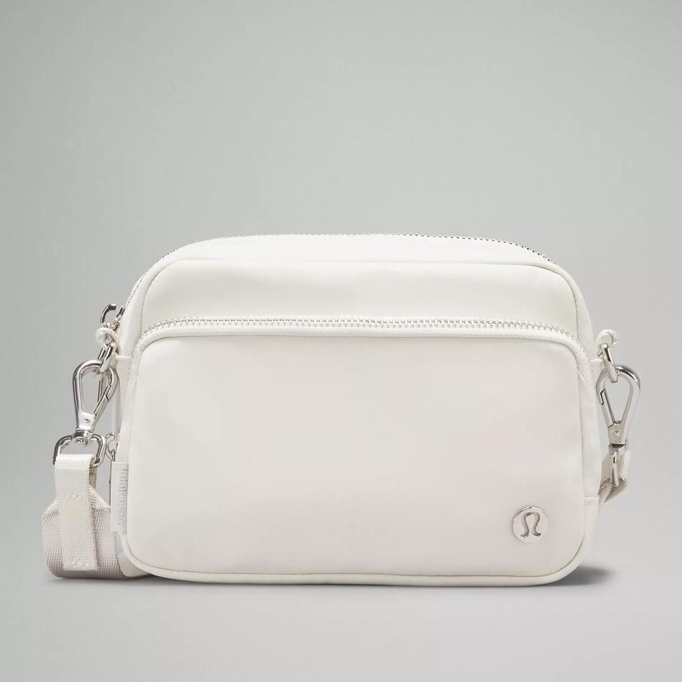 Lululemon Everywhere Crossbody Bag on white background.