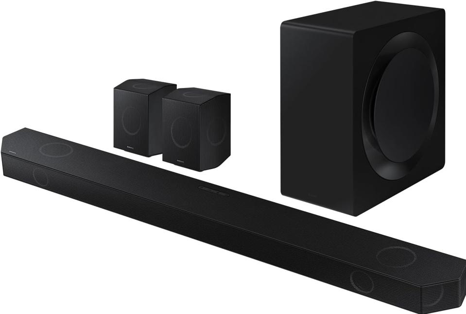 SAMSUNG Q990D Soundbar Bundle on a white background