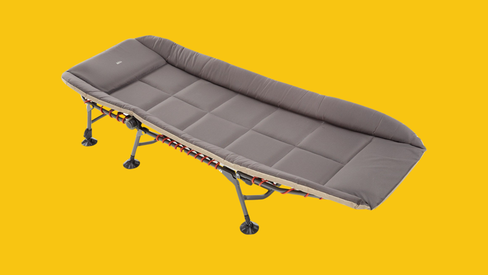 The REI Kingdom Cot 3 on a yellow background