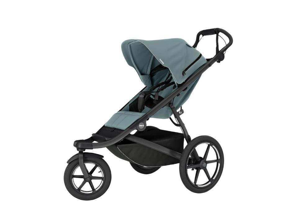 image of mid blue Thule Urban Glide 3 Jogging Stroller against white background