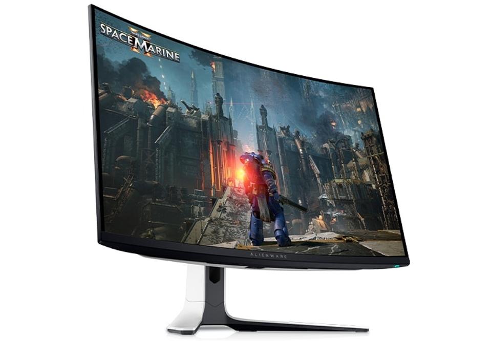 Alienware AW3225QF Monitor on a white background