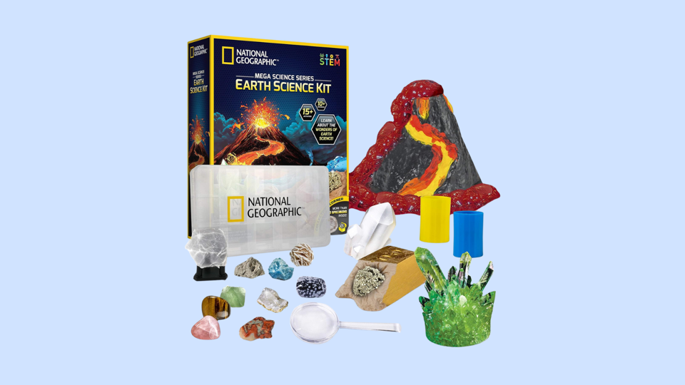 The National Geographic Earth Science Kit against a light blue background.