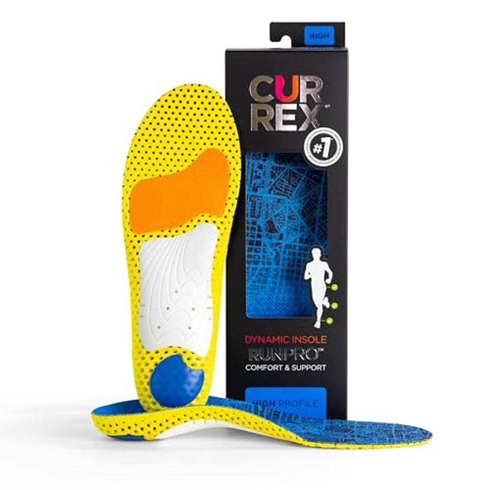 Currex RunPro Insoles in yellow