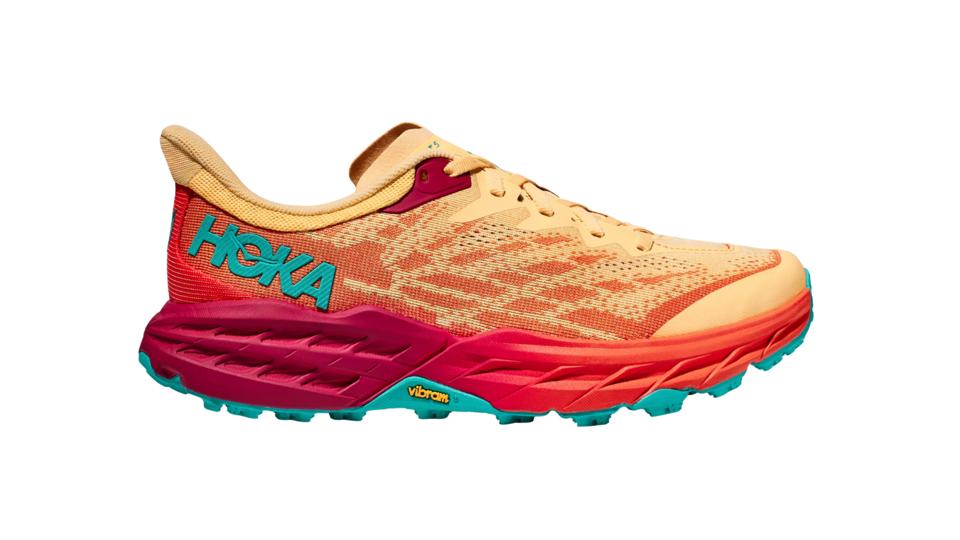 Hoka Speedgoat 5 against a white background