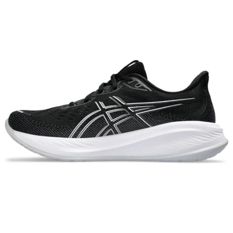 the ASICS Men's GEL-CUMULUS 26 Running Shoe in BLACK/CONCRETE on a white background