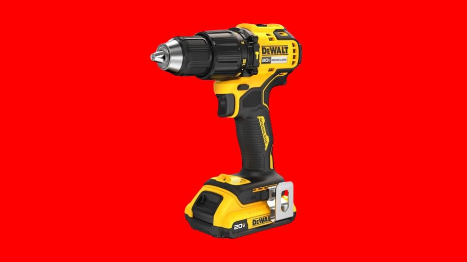 The DeWalt 20V Max Hammer Drill in black and yellow is the best cordless drill