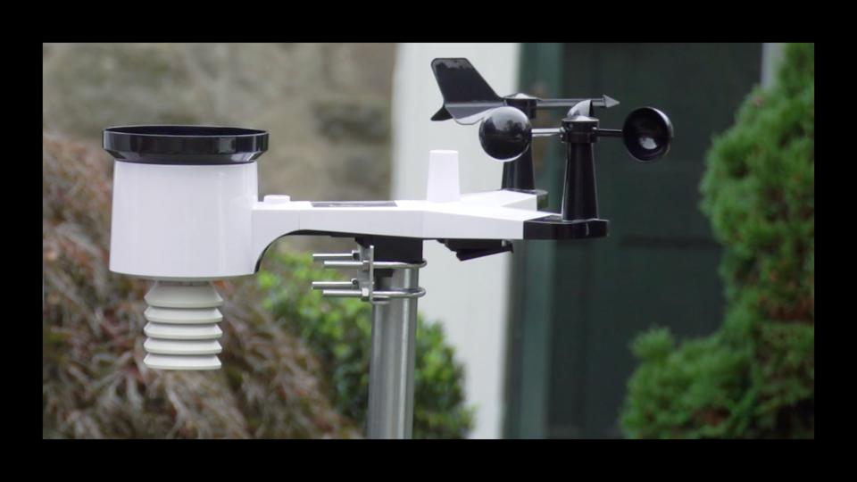 The Ambient Weather WS-2000 Smart Weather Station featured in action